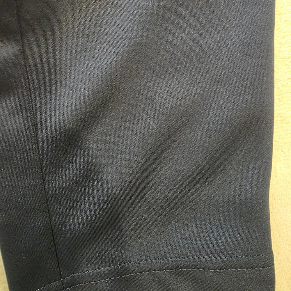 Reebok Men's Track Pants Size M Navy Blue Activewear Ankle Zip Drawstring